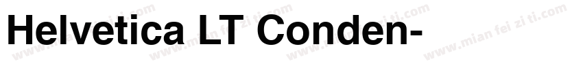 Helvetica LT Conden字体转换